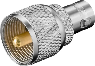 Produktbild von BNC-Kupplung > UHF-Stecker mit vergoldeten Kontakten