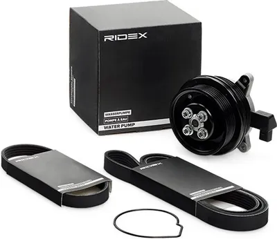 Produktbild von RIDEX 4172P0085 Wasserpumpe + Keilrippenriemensatz für VW GOLF VI (5K1) Golf V Schrägheck (1K1) Polo Schrägheck (6R1, 6C1) TOURAN (1T1, 1T2) TIGUAN
