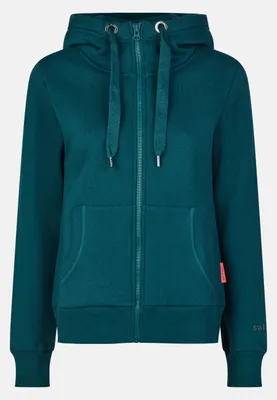 Produktbild von Salzhaut Damen Kapuzen-Sweatjacke Sööte – Kapuzenjacke Hoodie Shirtjacke mit Kapuze mit Kordelzug in Dragonfly Größe 3XL