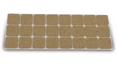 Produktbild von MASTERPROOF PROFESSIONAL Möbelgleiter 28 x 28 mm, Kork, selbstklebend 24 Stück