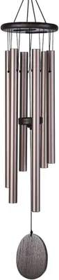 Produktbild von Klassisches Windspiel 32", 6 Aluminiumrohre Wind Chime, Outdoor-Dekoration für Garten, Hof, Terrasse und Heimdekoration (Bronze)