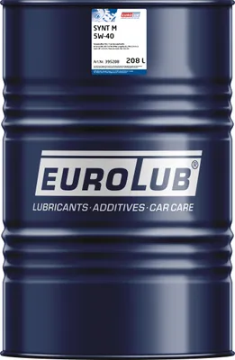 Produktbild von EUROLUB SYNT M für 5W-40 208 Liter Motoröl Motorenöl Longlife-01 9.55535-H2 9.55535-M2 229.3 229.5 LL-B-025 A40 PSA B71 2296 RN0700 RN0710 502 00 505