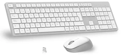 Produktbild von LeadsaiL Kabellose Tastatur und Maus, kabellose Tastatur und Maus, ergonomisch,