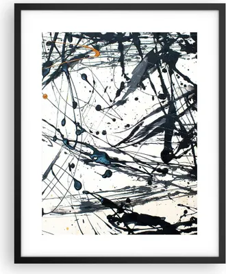 Produktbild von Gerahmtes Poster - Schwarzer Rahmen - Abstraktion modern - 40x50 cm - Wand Bild - Wanddeko - Wandbilder - Kunstposter - Wandposter - Bilderrahmen - Bilder - Kunstdruck - Wandbild - P2BPA40x50-3442