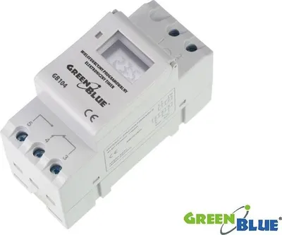 Produktbild von GreenBlue GB104 Digitaler Zeitschalter für DIN-Schiene, 16 Programme, 16 A