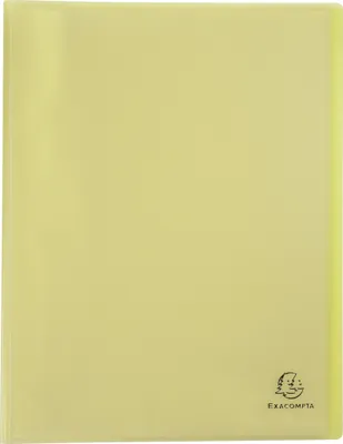 Produktbild von Exacompta 10x Sichtmappe A4 mittelfestem Polypropylen, 40 Hüllen, Gelb, 88479E