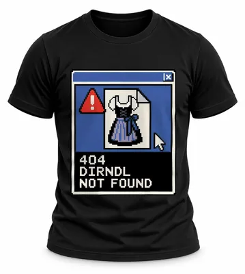 Immagine prodotto di 404: Dirndl non trovato. Abbigliamento tradizionale per l'Oktoberfest. Maglietta con motivo "Wiesn". Pantaloni in pelle da uomo. T-shirt, colore nero, taglia M