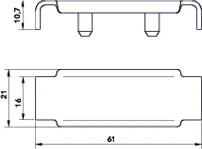 Produktbild von COSMO Dekorclip für HK Typ 11 verkehrs- weiss RAL9016 (=2 Stück)