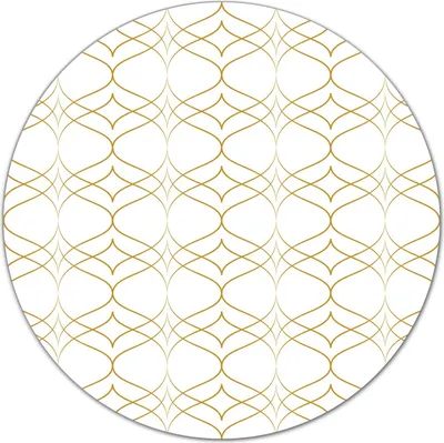 Produktbild von Glas-Herdabdeckplatte Glaskeramikkochfeld-Abdeckung Schneideplatten - 40 cm - Goldene Abstraktion