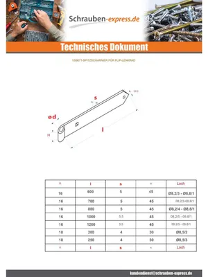 Produktbild von Spitze Ladenband für Drehflügel 18x300 Stahl schwarz verzinkt
