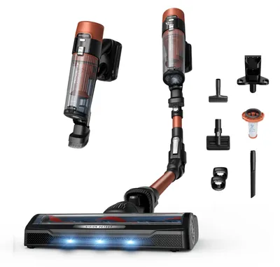 Zdjęcie produktu dla Rowenta X-Force Flex 10.80 Animal X-FORCE FLEX 10.80 RH7A73, Pionowy odkurzacz, Bez worka, Pomarańczowy, Miedziany, 0,6 l, Suchy, Pianka