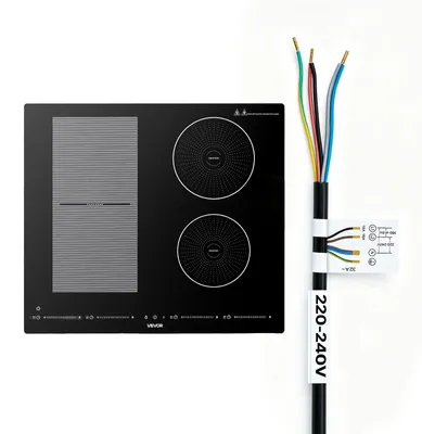 Obrázok produktu pre VEVOR indukčná varná doska so 4 zónami, vstavaná indukčná varná doska s výkonom 7200 W, indukčná varná doska s 9 stupňami výkonu, LED dotykovým panelom, sklenenou keramickou doskou a detskou poistkou, vhodná do kuchyne a do obytných vozidiel