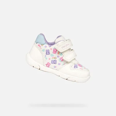 Produktbild von Geox Weiße Mädchen-Sneaker Zapito 21