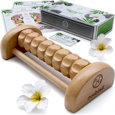 Productafbeelding van Houten voetmassage roller voor onderweg