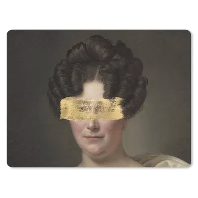 Produktbild von MuchoWow® Mauspad Mousepad Johanna Henriëtte Engelen - Dubois Drahonet - Gold 23x19 cm - Mousepads - Maus Mat - Pad - Mausunterlage - Schreibtischunterlage - Mauspad