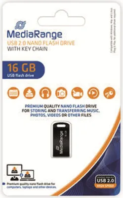 Produktbild von MediaRange USB-Stick 16GB USB 2.0 Nano