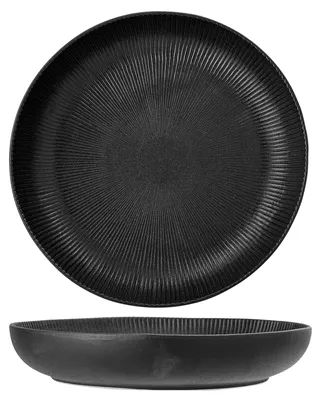 Produktbild von BLOOMINGVILLE | Neri Schale, Schwarz, Steingut | D33xH6 cm | 21255689