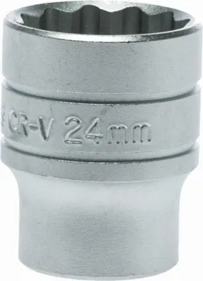 Produktbild von TENG TOOLS 12er-Nuss M120524-C 24x40mm mit 1/2 CRV-Schaft 5020385130722