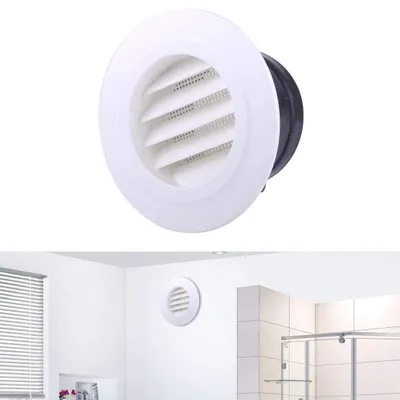Obrázok produktu pre Ventilačná mriežka – biela – Ventilačná mriežka – okrúhla – Odťahové ventily – Vzduchové klapky – 75-200 mm – Plast – Vzduchová mriežka
