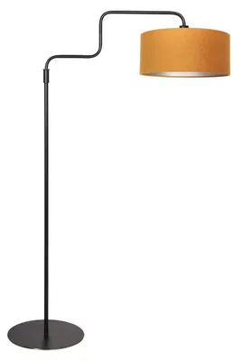 Image de Steinhauer - lampadaire - Bloeba - or noir - métal velours tissu - Ø 40cm - E27 - 4168ZW