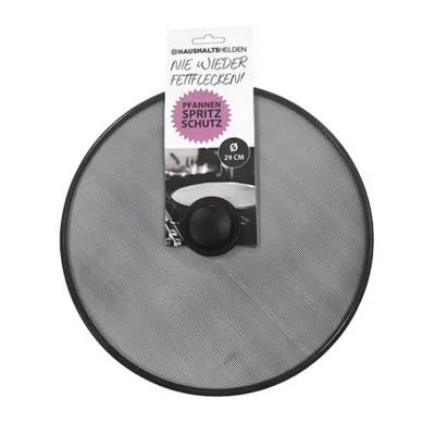 Produktbild von Spritzschutz für Pfannen Fettspritzschutz Ø 29cm Ölspritzschutz Pfannenspritzschutz Herdspritzschutz Schwarz Spritzschutzdeckel Hitzebeständig