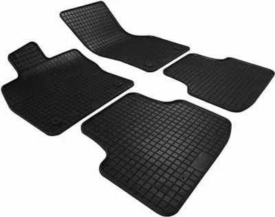 Produktbild von für Skoda Octavia III ab 02/2013-03/2020 Passform PETEX Gummimatten 4-teilig schwarz Allwettermatten Gummifußmatten