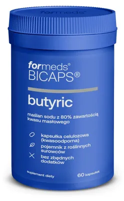 Productafbeelding van ForMeds Bicaps Butyric, Natriumbutyraat, 60 capsules