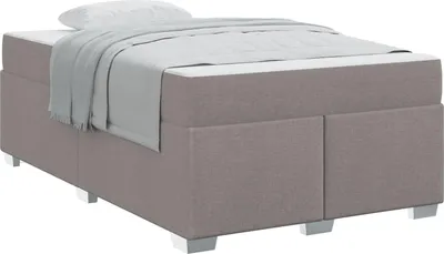 Obrázek produktu pro Rám postele s matrací Taupe 120 x 190 cm textil