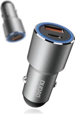 Image de Dudao Chargeur de voiture Usb / Usb Type C Power Delivery Quick Charge 22.5 W Gris (R4Pq)