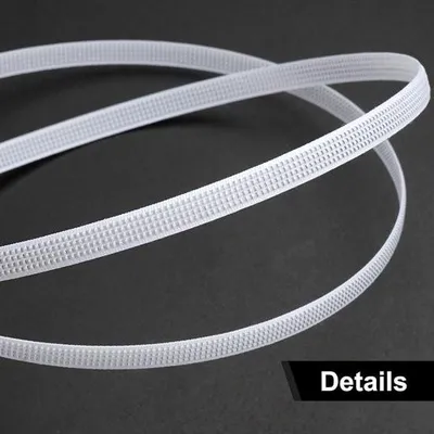 Produktbild von Nähzubehör für Korsettstäbe aus Polyester – 50 Meter, 6 mm – für Reifrock und Brautkleid – Fischbein- und Stützstreifen