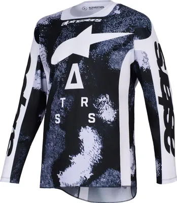 Produktbild von Alpinestars Racer LAHND Motocross Jersey, schwarz/weiß, S