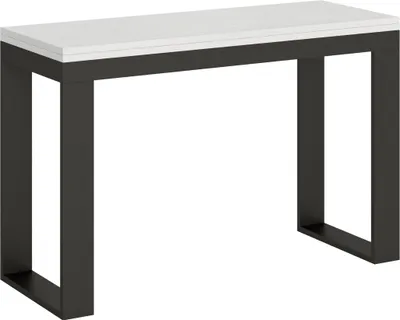 Produktbild von ITAMOBY - Ausziehtisch 120/200x45/90 cm Tecno Double Esche weiß Gestell in Anthrazit