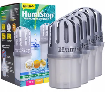 Produktbild von Humistop 4x Feuchtigkeitsabsorber Set mit Nachfüllern