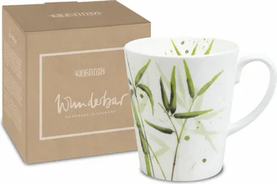 Image de Könitz Mug Wunderbar Bamboo, Tasse avec boîte cadeau, Bone China, 600 ml, 11 5 255 2749