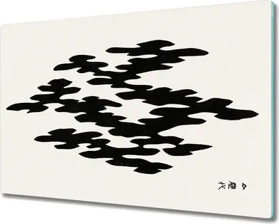 Produktbild von Coloray Herdabdeckplatte 80x52 cm Schneidebrett Kochplattenabdeckung Küchenbrett Hackbrett - japanische Zusammenfassung