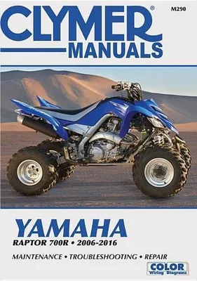 Obrázek produktu pro Clymer Yamaha Raptor 700R Motorcycle Repair Manual