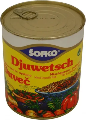 Produktbild von Sofko Djuwetsch Mischgemüse in Stücke gedünstet typisch Balkan 800ml
