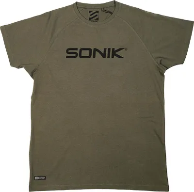 Produktbild von Sonik Raglan Tee Green - T-Shirt, Angelshirt, Größe:XXL