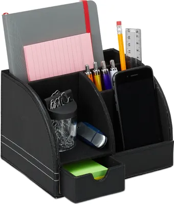 Produktbild von relaxdays Schreibtischorganizer Kunstleder