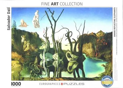 Produktbild von Swans Reflection Elephants by Salvador Dali