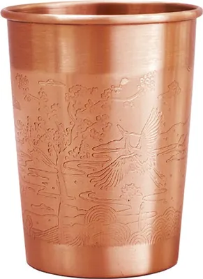 Obrázek produktu pro Forrest & Love měděný pohár na vodu - gravírovaný Paradise - 300 ml