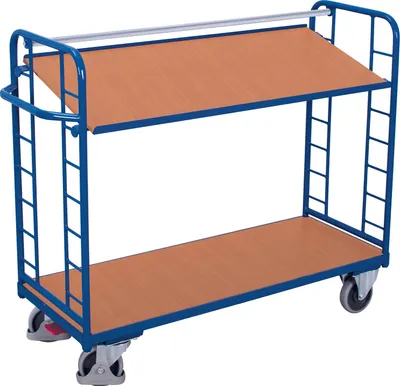 Produktbild von Etagenwagen mit 2 Böden 250 kg Traglast Typ M + EasySTOP