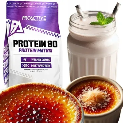 Immagine prodotto di ProActive Concentrato di proteine del siero di latte WPC 80 protein 700 g Polvere proteica Gusto: Crème brûlée