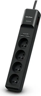 Produktbild von CyberPower Tracer III P0420SUD0-FR Spannungsschutz Schwarz 4 AC-Ausgänge 200 - 250 V 1 8 m