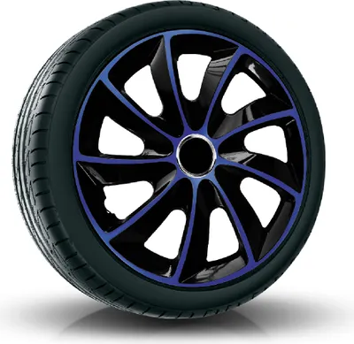 Produktbild von Radkappen Radzierblenden EINZELN (1Stück) 17 Zoll blau/schwarz STIG Z458477