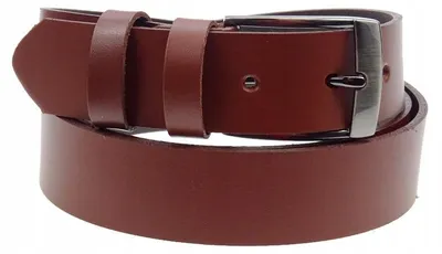 Produktbild von Arucce Klassischer Glatter Ledergürtel Braun 105