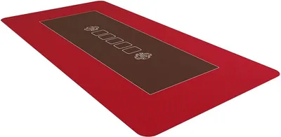 Image de Tapis de poker « Classic » - plusieurs couleurs et tailles disponibles. Couleur : rouge, dimensions : 100 x 60 cm