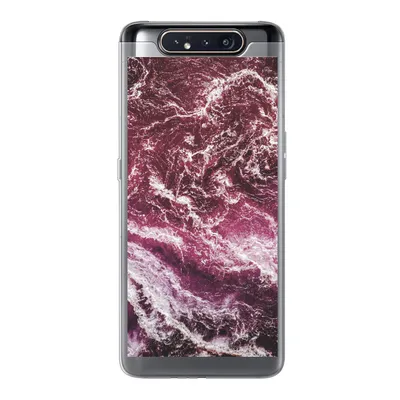 Produktbild von MuchoWow® Handyhülle Schutzhülle Hülle für Samsung Galaxy A80 Natursteine - Lila - Marmor Silikon Softcase Handy Hülle - Schutzdeckel
