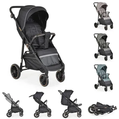 Produktbild von Moni Sommerkinderwagen Buggy, Kinderbuggy, Sonnendach, EVA-Räder, verstellbar schwarz
