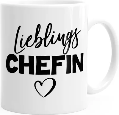Produktbild von Lieblings-Chefin Kaffeetasse Geschenk MoonWorks® weiß unisize